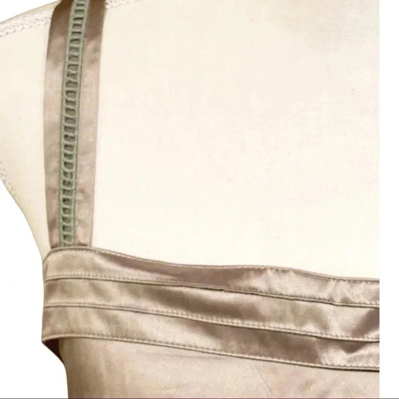 GOSHA by Vero Moda Silk Satin Cami “Rose Singlet” Smokey Taupe, Y2K Party Top - Picture 6 of 16